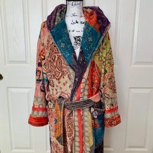 JOHNNY WAS COZY FLEECE SHERPA ROBE